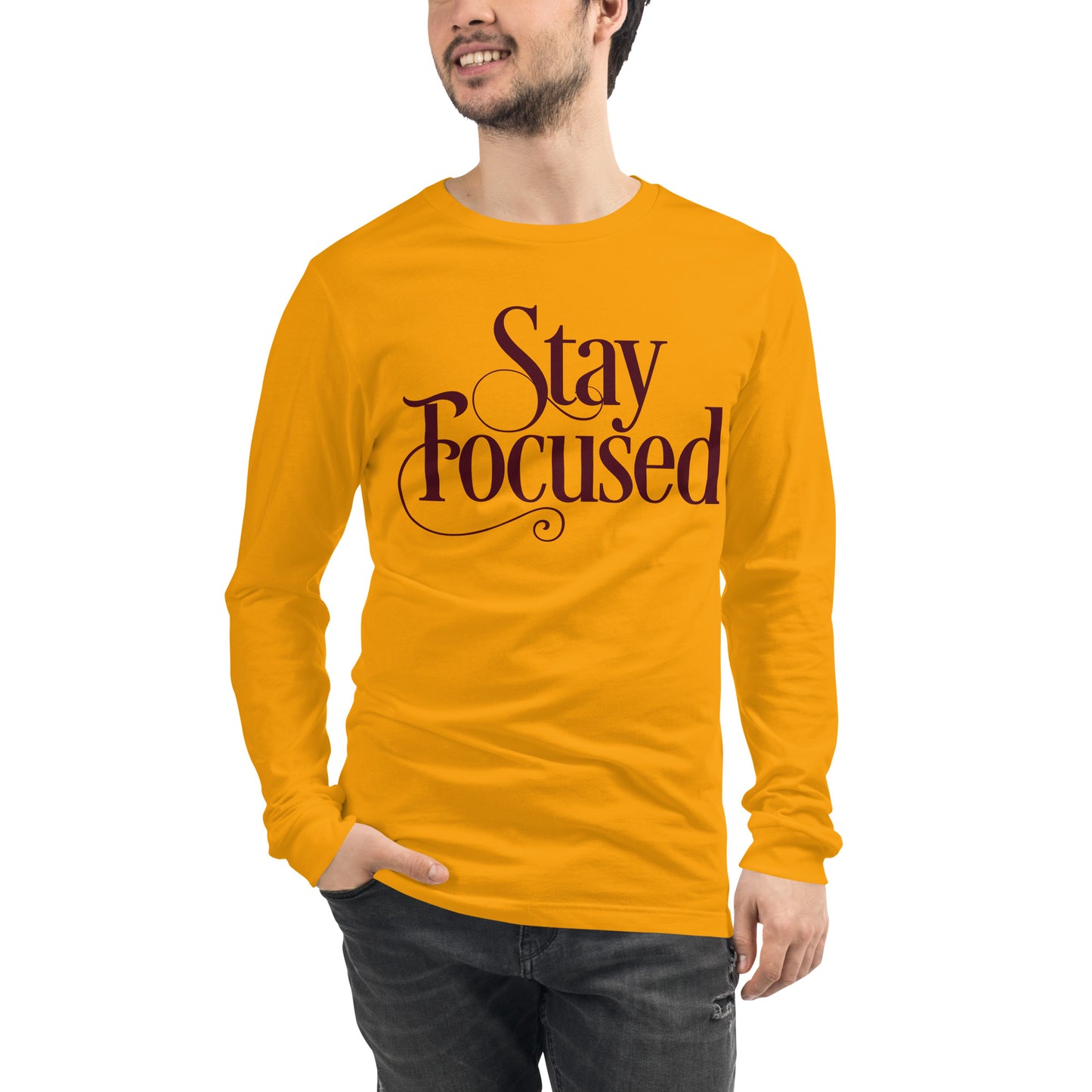 STAY FOCUSED Unisex Long Sleeve Tee