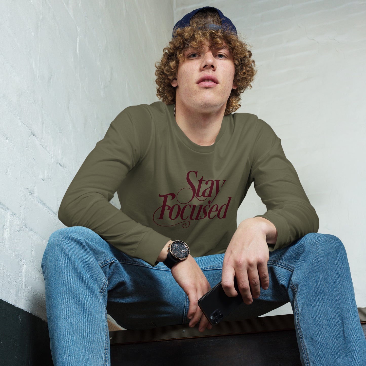STAY FOCUSED Unisex Long Sleeve Tee