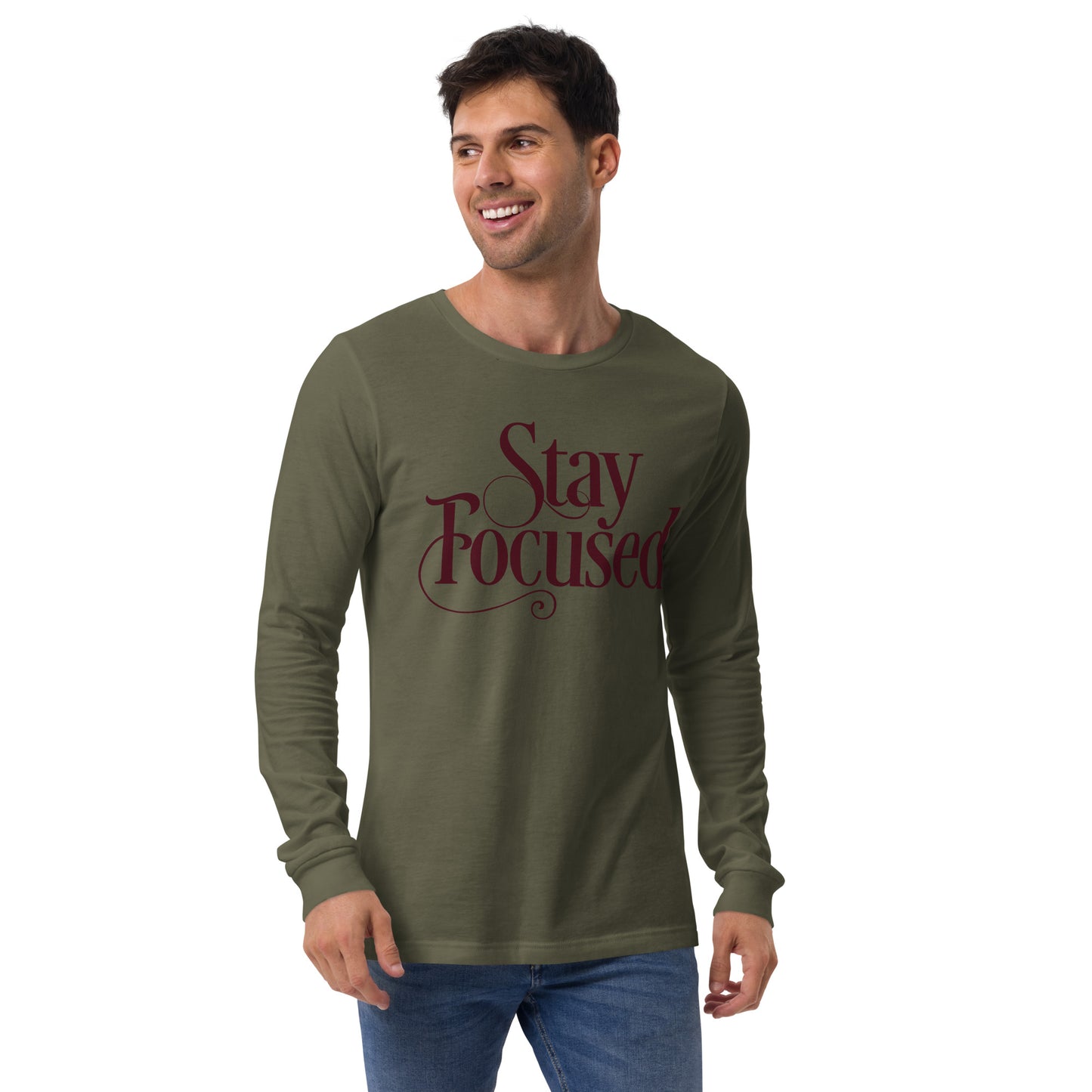 STAY FOCUSED Unisex Long Sleeve Tee