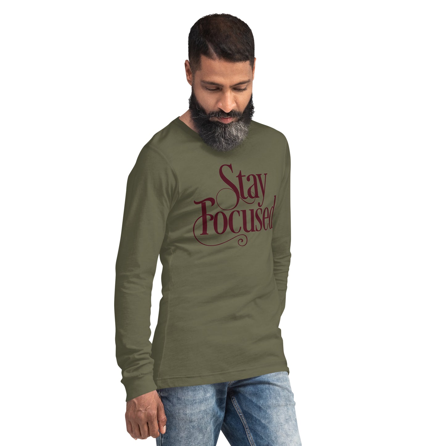 STAY FOCUSED Unisex Long Sleeve Tee