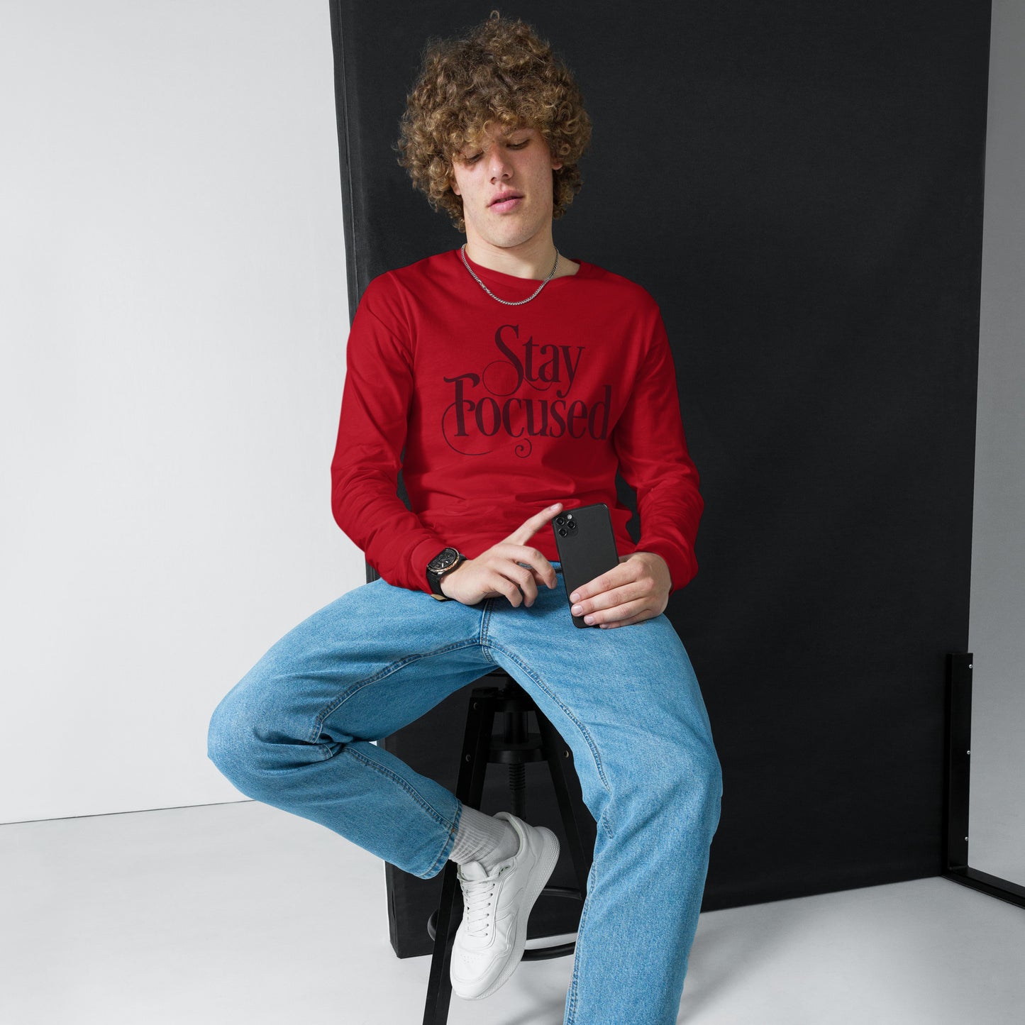 STAY FOCUSED Unisex Long Sleeve Tee