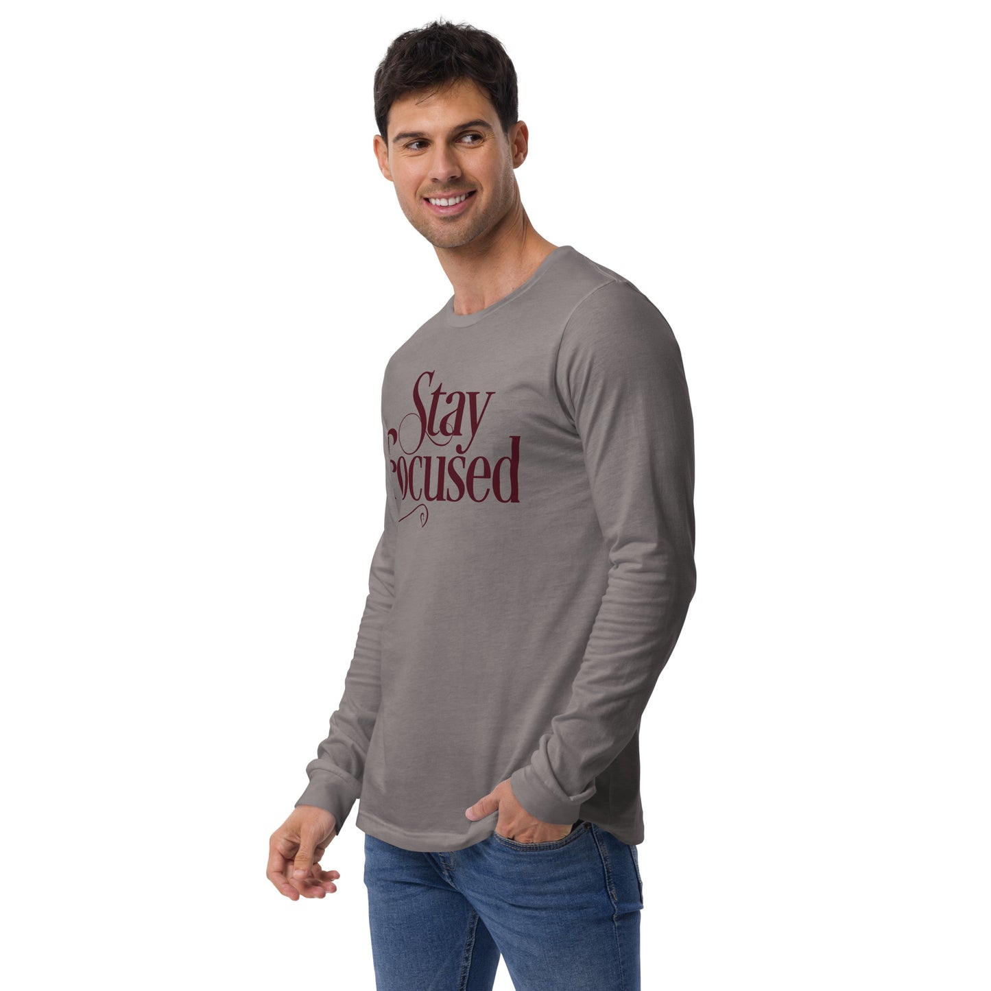 STAY FOCUSED Unisex Long Sleeve Tee