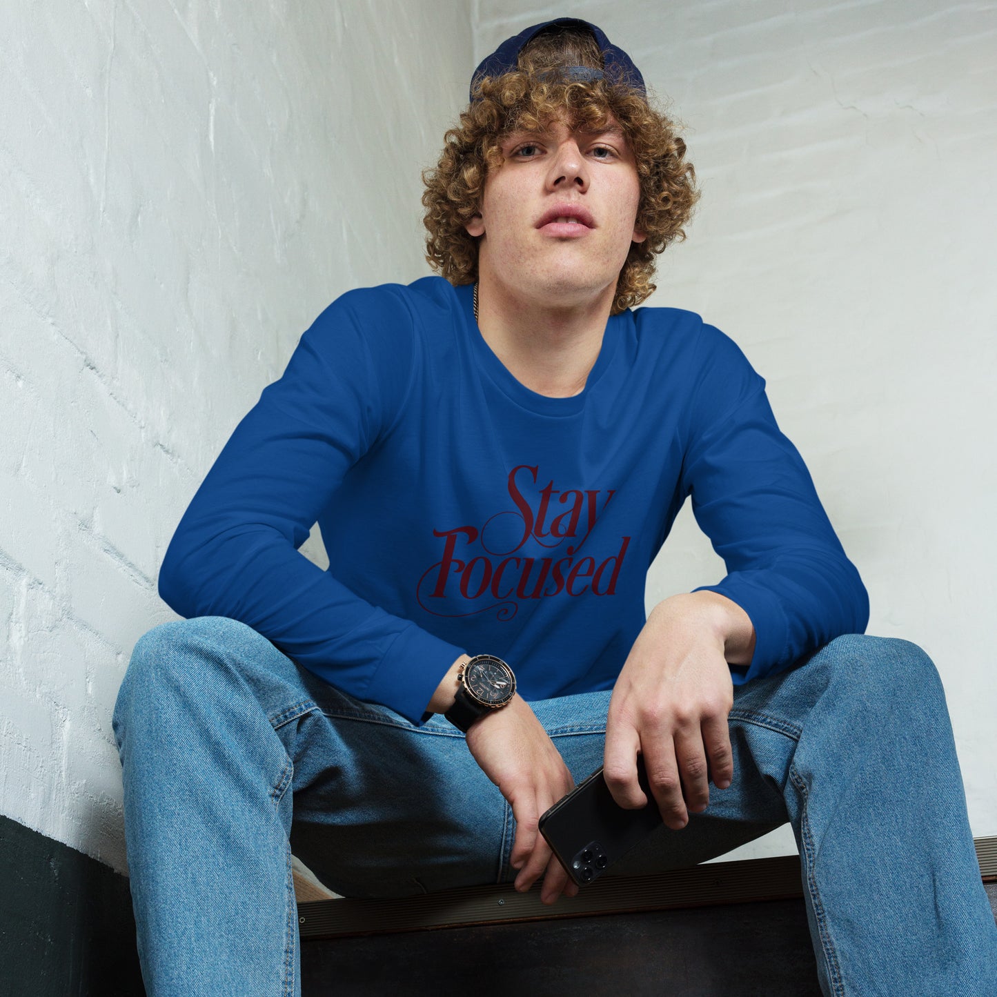 STAY FOCUSED Unisex Long Sleeve Tee