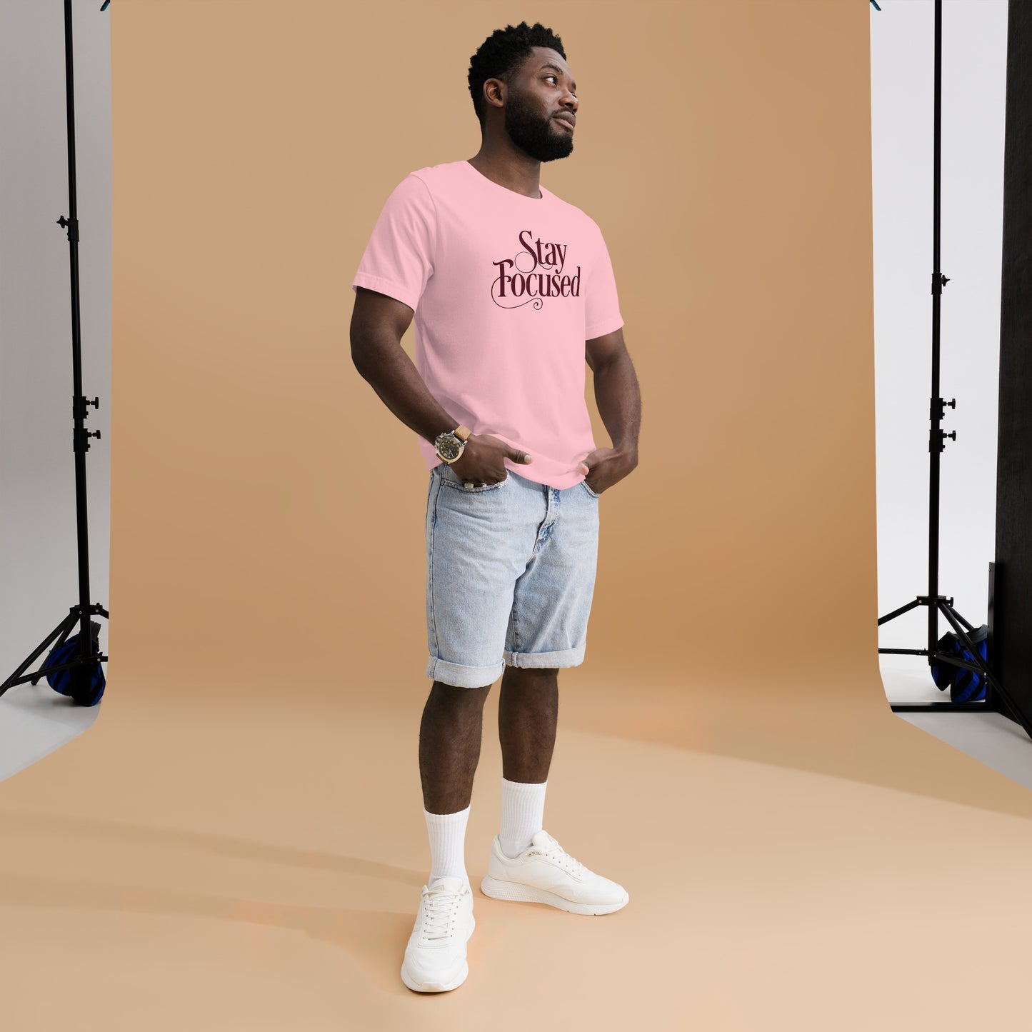 Stay Focused Light Colors Unisex t-shirt