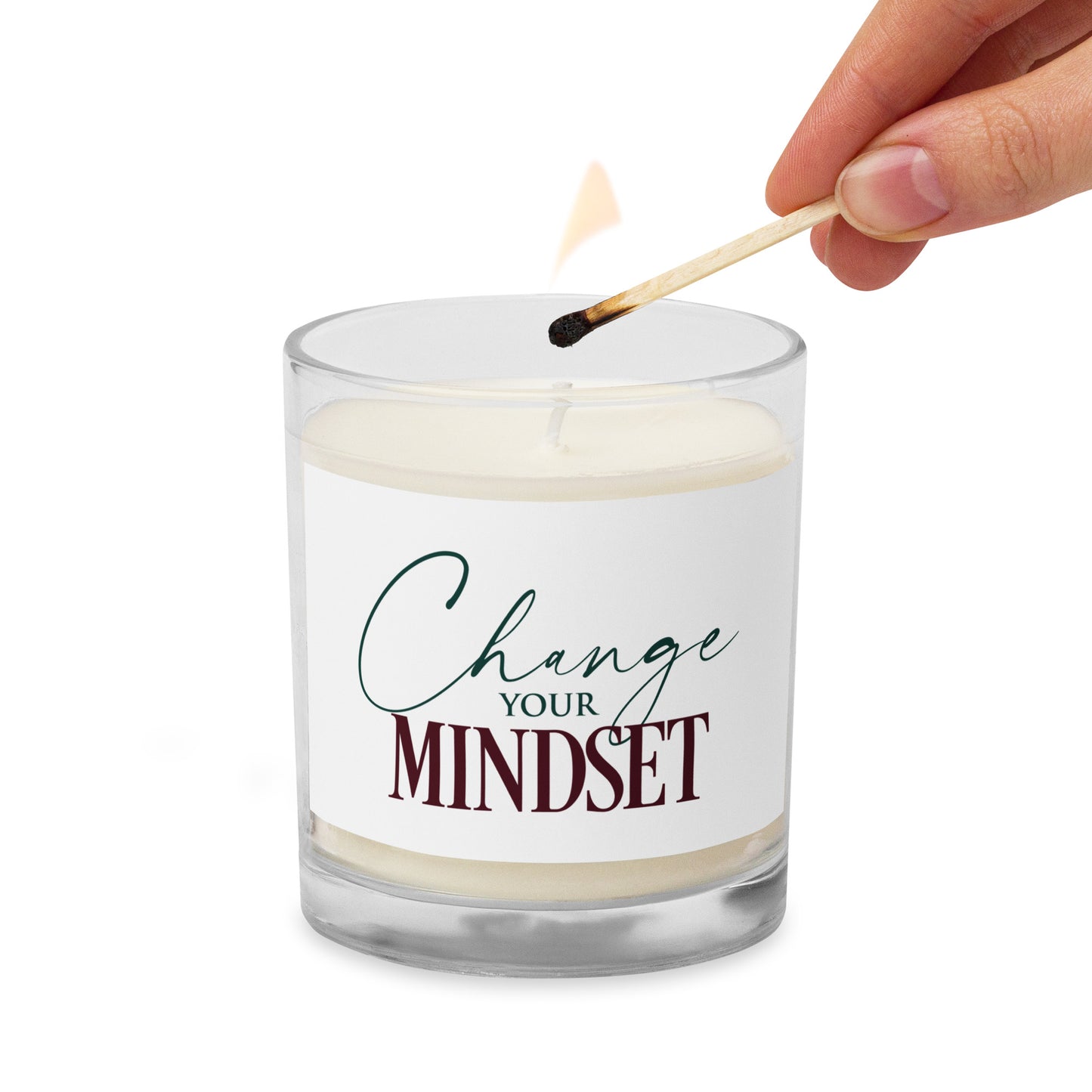 Change Your Mindset Glass jar soy wax candle