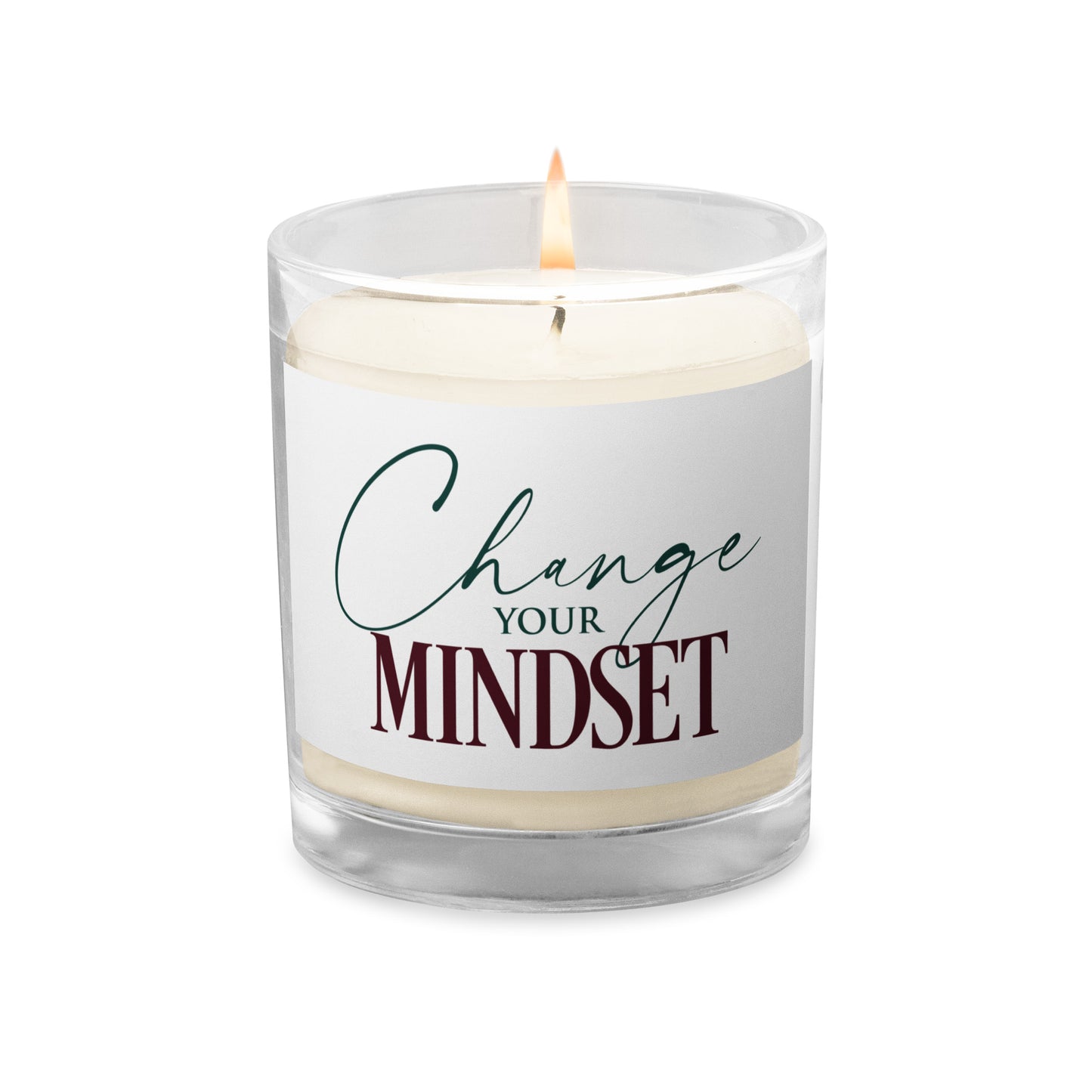 Change Your Mindset Glass jar soy wax candle