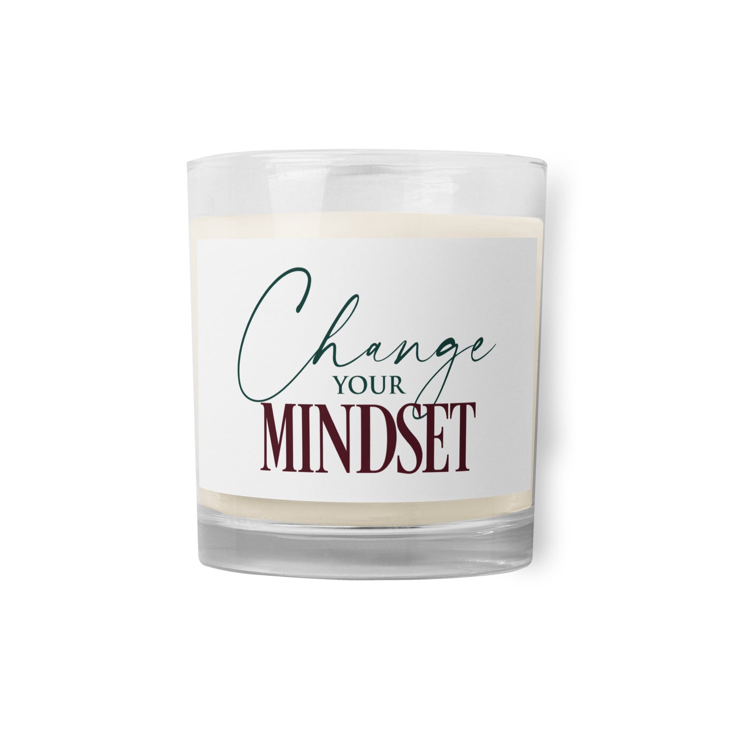 Change Your Mindset Glass jar soy wax candle