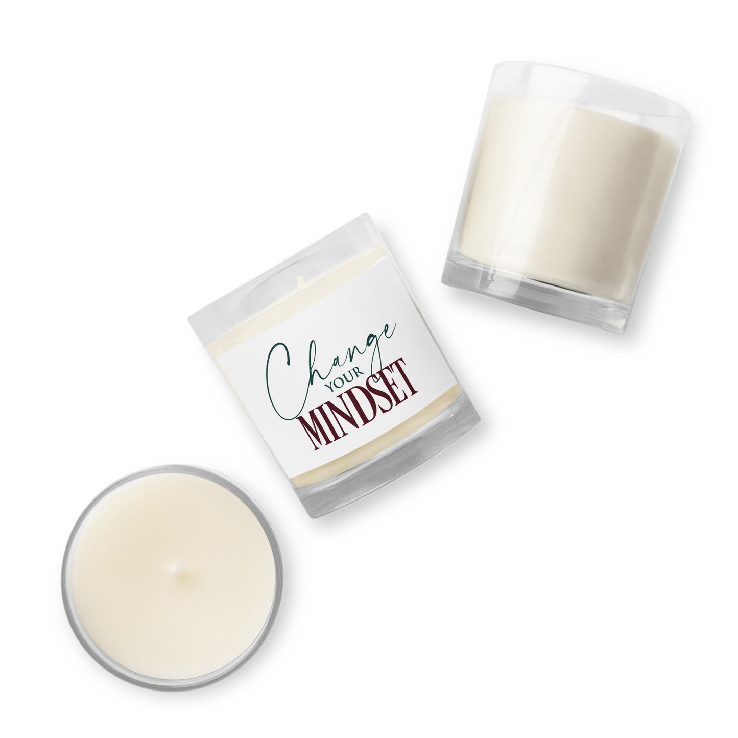 Change Your Mindset Glass jar soy wax candle